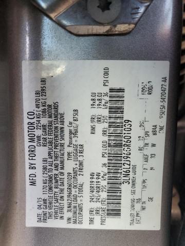 2016 LINCOLN MKZ 3LN6L2J96GR601039