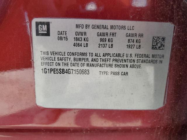 2016 CHEVROLET CRUZE LIMI - 1G1PE5SB4G7150683