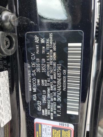 2022 KIA RIO LX 3KPA24AD8NE487941