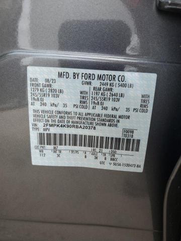 2021 FORD EDGE TITAN - 2FMPK4K90RBA20378