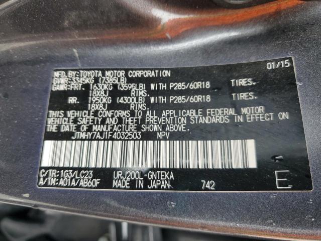 2015 TOYOTA LAND CRUIS - JTMHY7AJ1F4032503