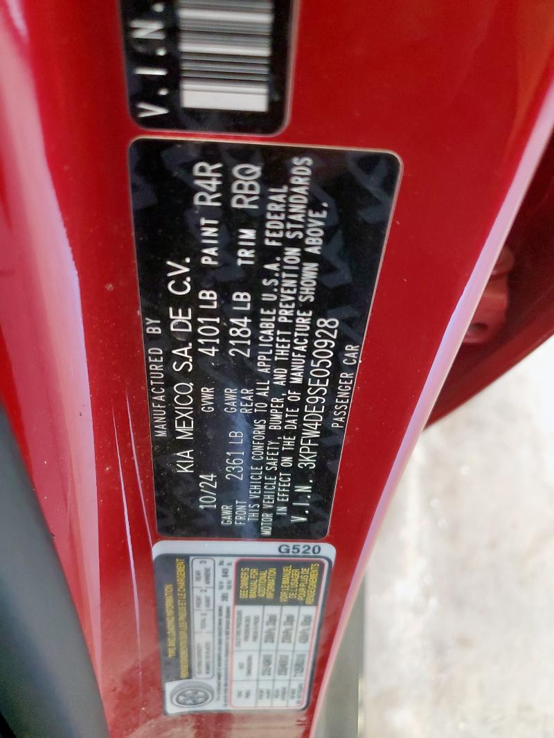2025 KIA K4 GT LINE 3KPFW4DE9SE050928