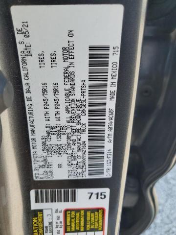 2021 TOYOTA TACOMA DOUBLE CAB 3TMCZ5ANXMM427604