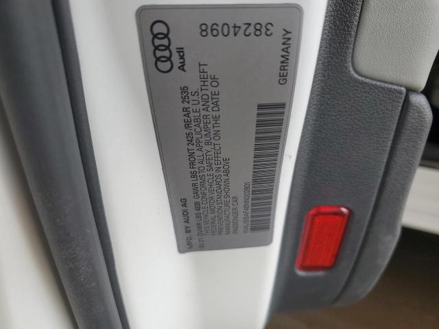 2022 AUDI A4 PREMIUM WAUBBAF46NN002801