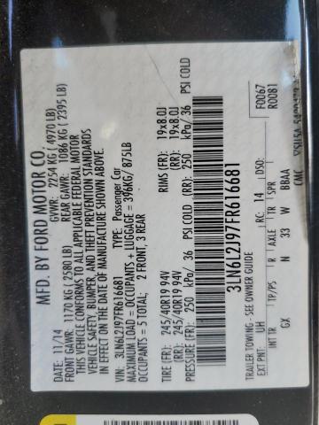 2015 LINCOLN MKZ 3LN6L2J97FR616681