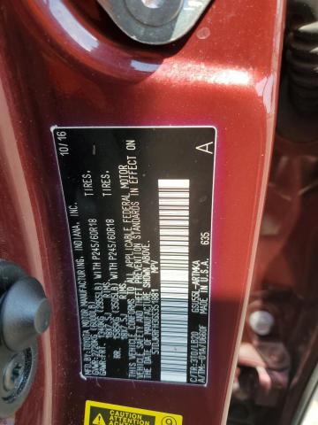2016 TOYOTA HIGHLANDER XLE 5TDJKRFH3GS351881