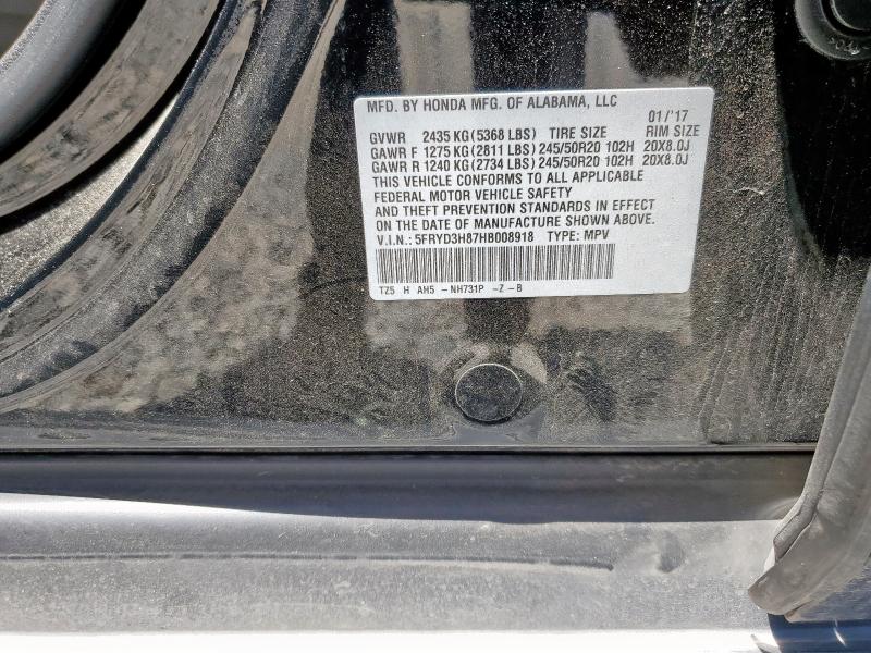 2017 ACURA MDX ADVANC 5FRYD3H87HB008918