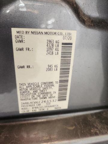 2020 NISSAN ALTIMA SR 1N4BL4CVXLC261532