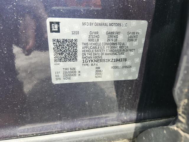 2019 CADILLAC XT5 PREMIU 1GYKNERS1KZ194378