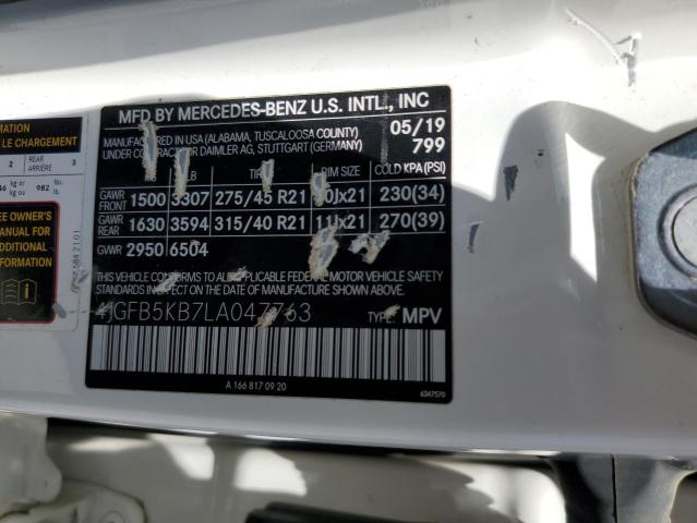 2020 MERCEDES-BENZ GLE 450 4M 4JGFB5KB7LA047763