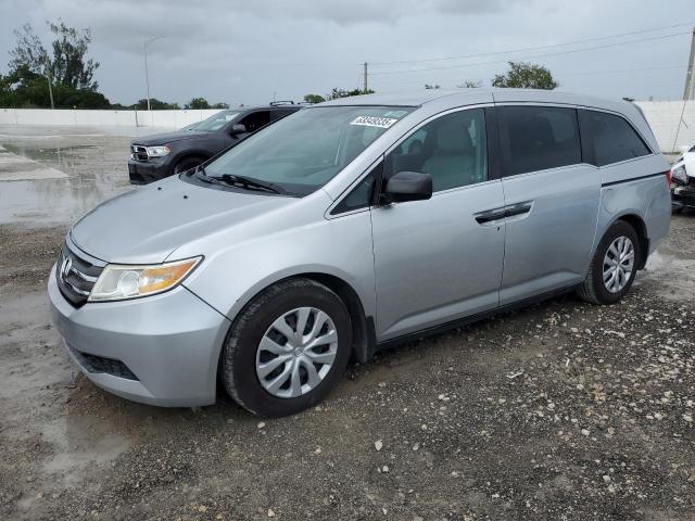 HONDA ODYSSEY LX 2012 silver sports v gas 5FNRL5H29CB029391 photo #1
