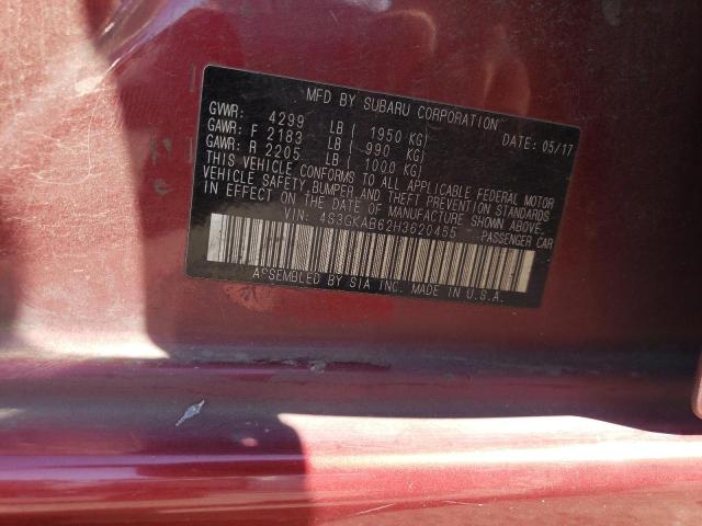 2017 SUBARU IMPREZA PREMIUM 4S3GKAB62H3620455