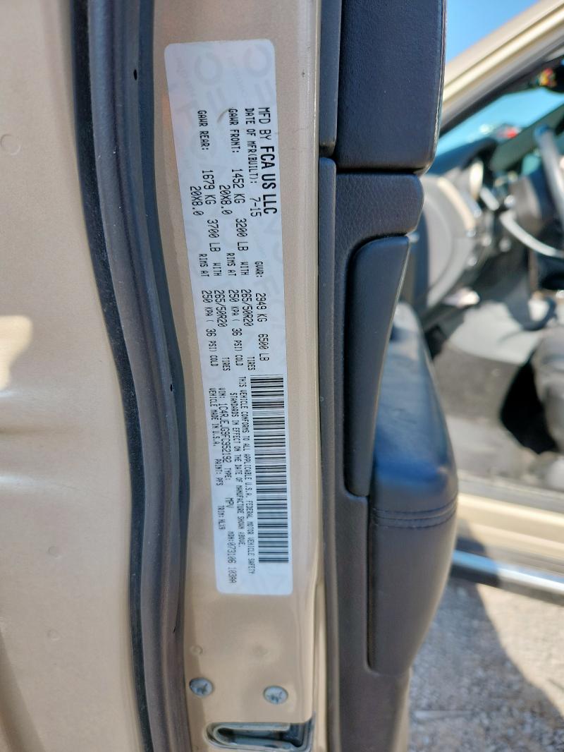 2015 JEEP GRAND CHER - 1C4RJEJG9FC952192