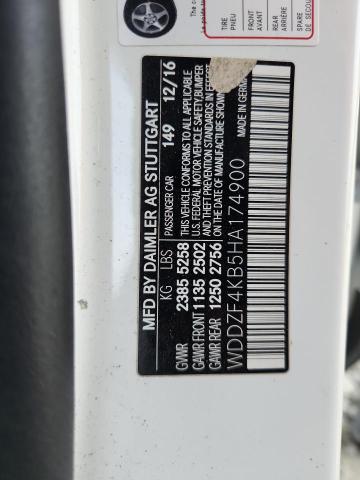 2017 MERCEDES-BENZ E 300 4MAT WDDZF4KB5HA174900