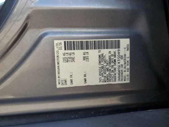 2016 NISSAN MAXIMA 3.5 1N4AA6AP2GC435049