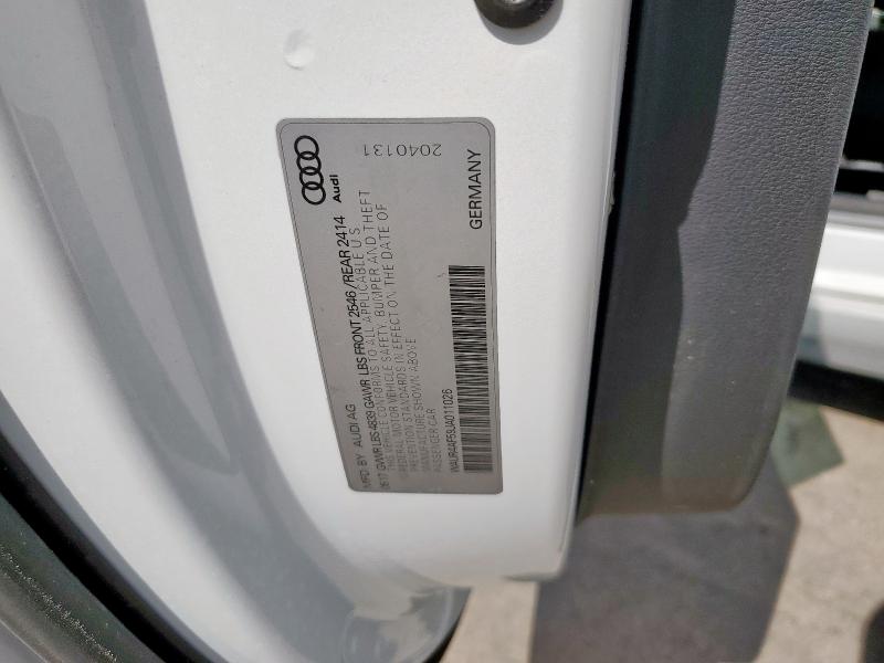 2018 AUDI S5 PRESTIG WAUR4AF59JA011026