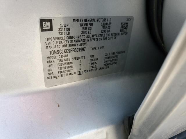 2015 CHEVROLET SUBURBAN C 1GNSCJKC9FR307997