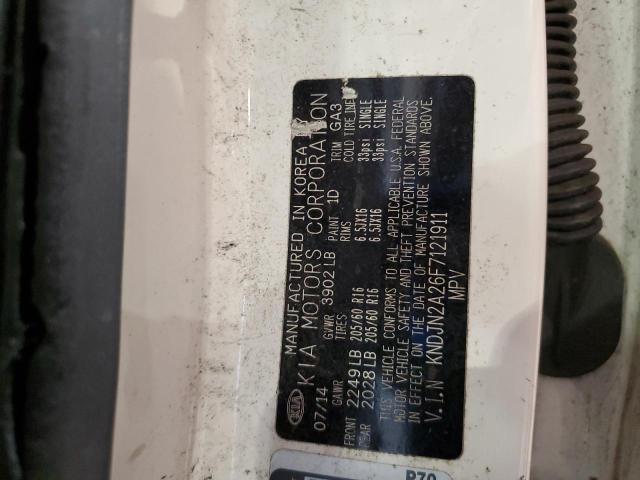 2015 KIA SOUL KNDJN2A26F7121911