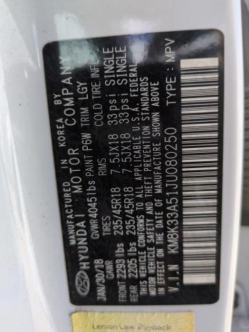 2018 HYUNDAI KONA LIMIT - KM8K33A51JU080250