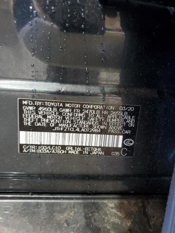 2020 LEXUS GS 350 BAS JTHFZ1CL4LA012984
