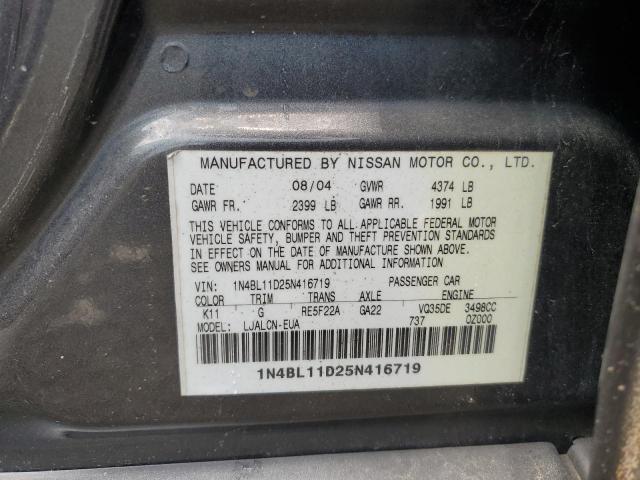 2017 NISSAN ALTIMA SE 1N4BL11D25N416719