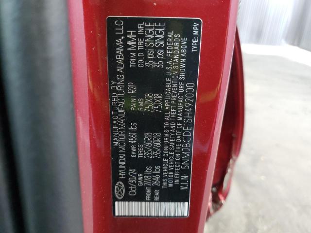 2025 HYUNDAI TUCSON SEL 5NMJBCDE1SH492000