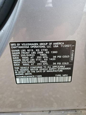 2022 VOLKSWAGEN ATLAS SE #3302765417