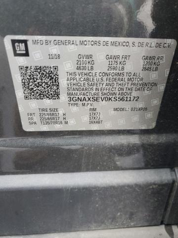 2019 CHEVROLET EQUINOX LS 3GNAXSEV0KS561172