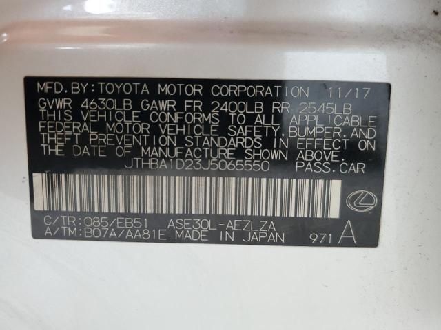 2018 LEXUS IS 300 JTHBA1D23J5065550