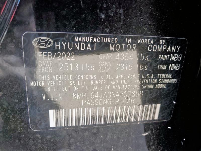 2022 HYUNDAI SONATA SEL - KMHL64JA3NA207358