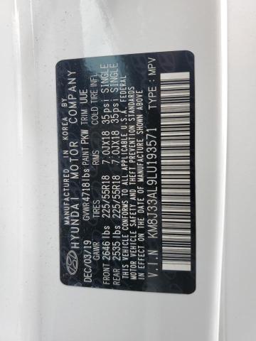 2020 HYUNDAI TUCSON LIMITED KM8J33AL9LU193571