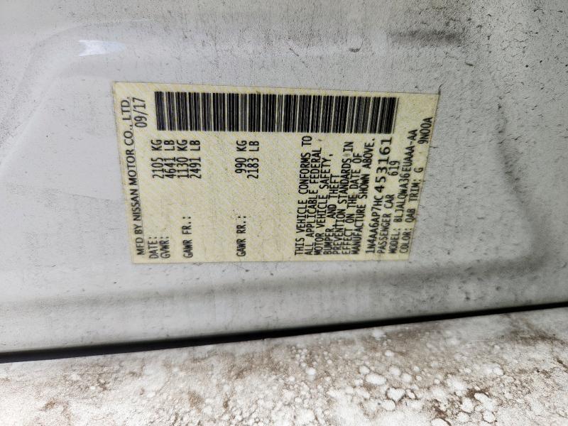 2017 NISSAN MAXIMA 3.5 1N4AA6AP7HC453161