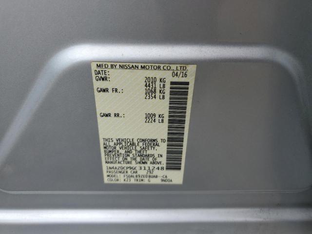 2016 NISSAN LEAF S 1N4AZ0CP9GC311248