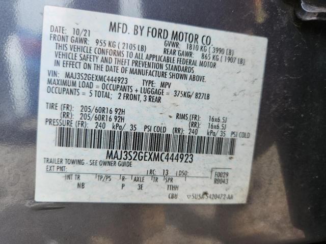 2021 FORD ECOSPORT S - MAJ3S2GEXMC444923