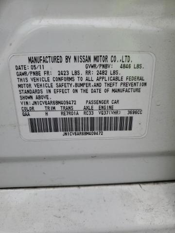 2011 INFINITI G37 - JN1CV6AR6BM409472