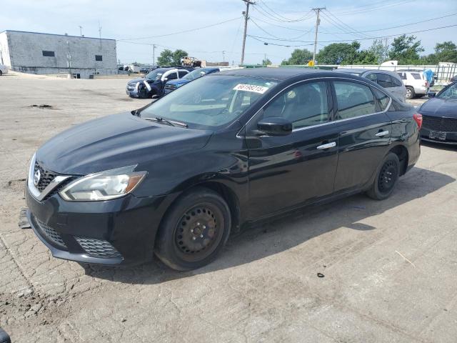 NISSAN SENTRA S 2016 black sedan 4d gas 3N1AB7AP4GY244563 photo #1