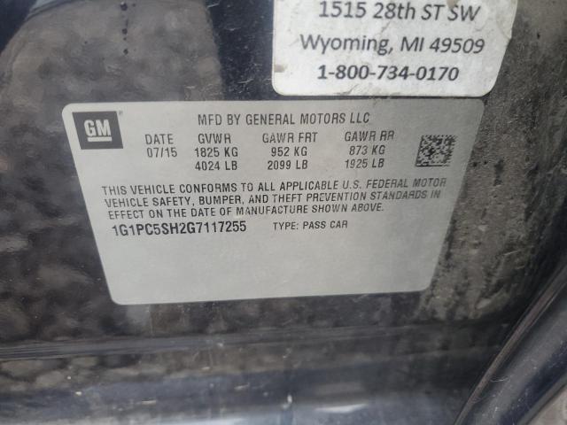 2016 CHEVROLET CRUZE LIMI - 1G1PC5SH2G7117255