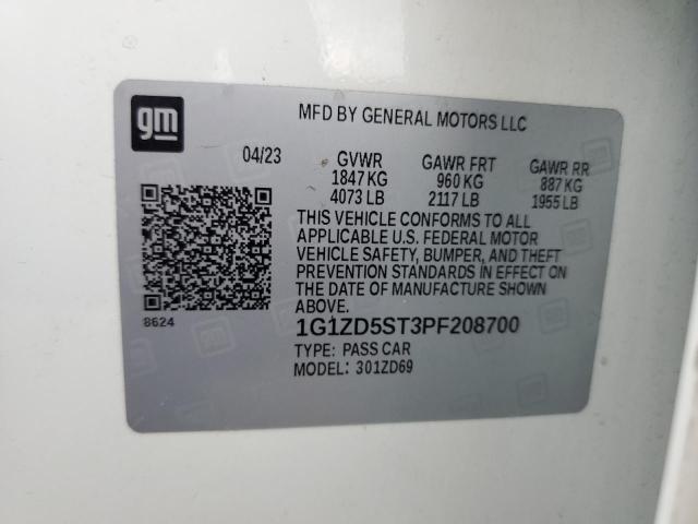 2023 CHEVROLET MALIBU LT - 1G1ZD5ST3PF208700