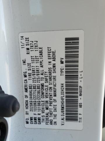2015 HONDA CR-V EX - 5J6RM3H54FL004244