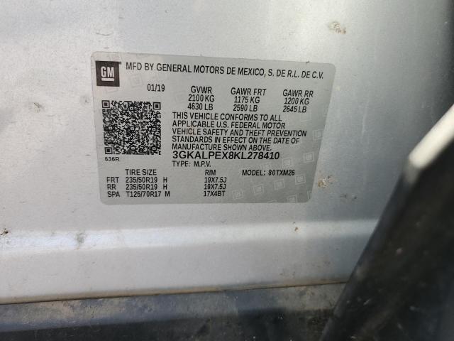 2019 GMC TERRAIN SLT 3GKALPEX8KL278410