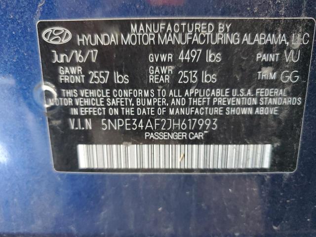 2018 HYUNDAI SONATA SPO - 5NPE34AF2JH617993