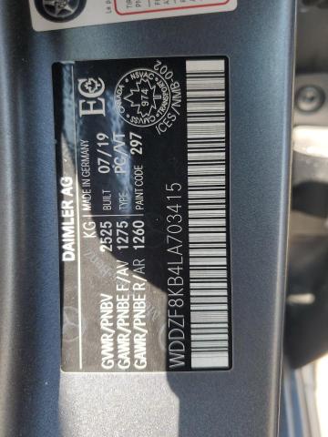 2020 MERCEDES-BENZ E 63 AMG-S WDDZF8KB4LA703415