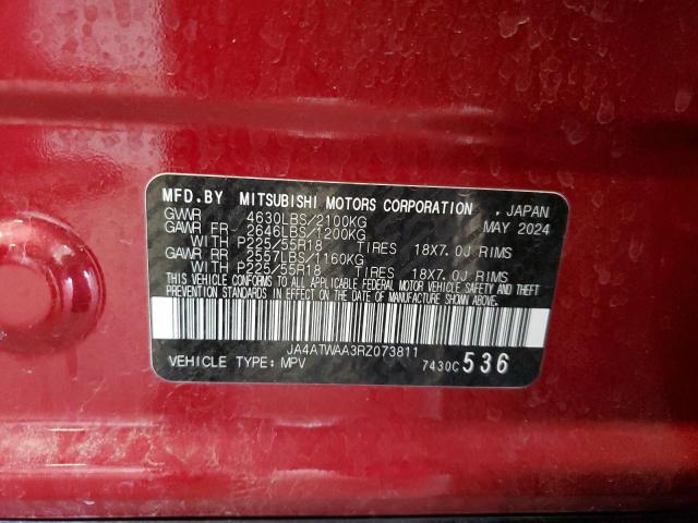 2024 MITSUBISHI ECLIPSE CR JA4ATWAA3RZ073811