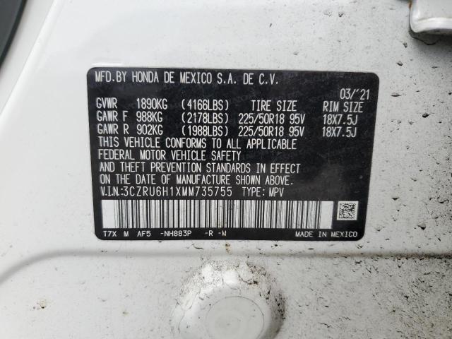 2021 HONDA HR-V SPORT 3CZRU6H1XMM735755