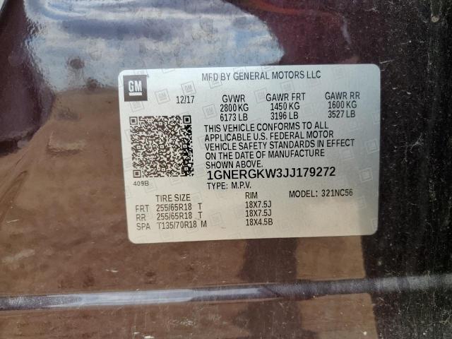 2018 CHEVROLET TRAVERSE L - 1GNERGKW3JJ179272