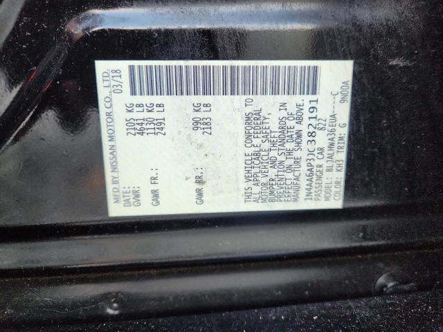 2018 NISSAN MAXIMA 3.5 1N4AA6AP3JC382191