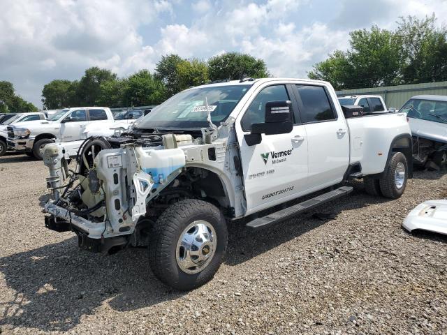 CHEVROLET SILVERADO 2022 white  diesel 1GC4YTEY8NF210666 photo #3