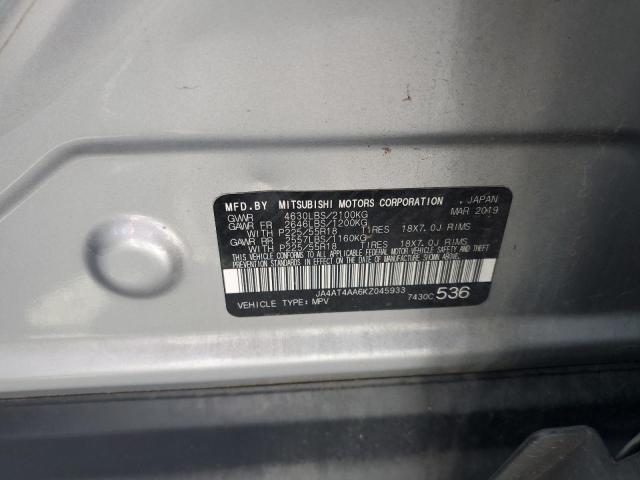 2019 MITSUBISHI ECLIPSE CR JA4AT4AA6KZ045933