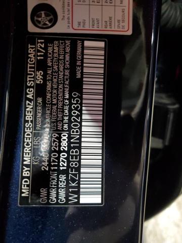 2022 MERCEDES-BENZ E 350 4MAT W1KZF8EB1NB029359