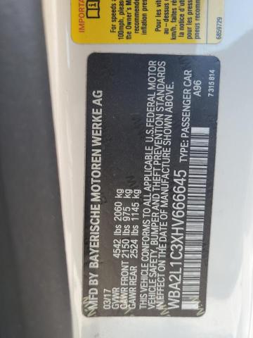 2017 BMW M240I WBA2L1C3XHV666645